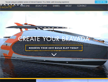 Tablet Screenshot of bravadayachts.com